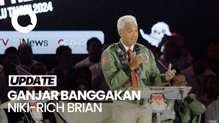 Ketika Ganjar Banggakan NIKI hingga Rich Brian di Debat Pilpres