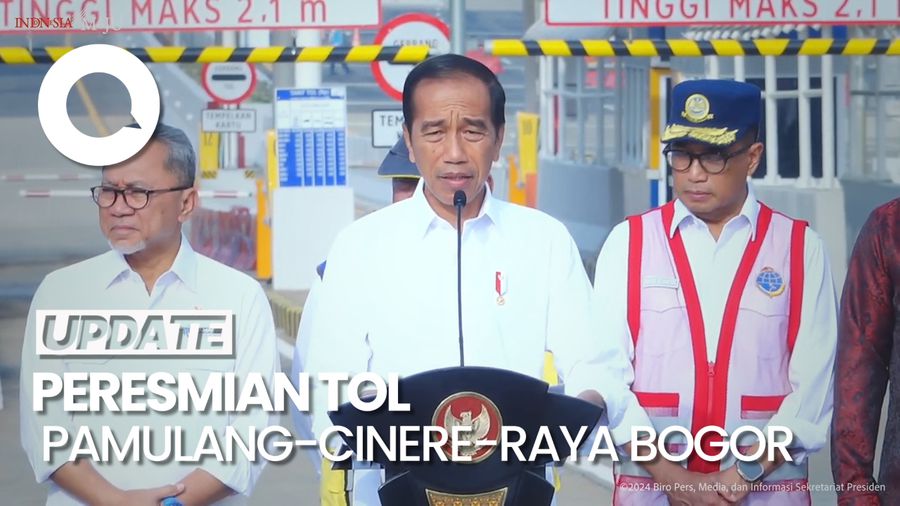Jokowi Resmikan Jalan Tol Pamulang-Cinere-Raya Bogor