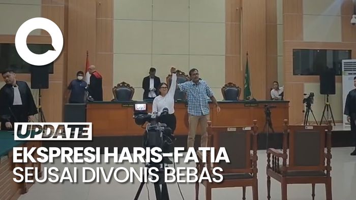 Senyum Haris & Tangis Fatia Pecah Setelah Divonis Bebas