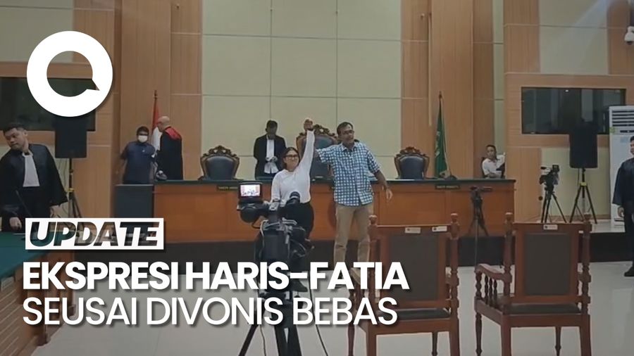 Senyum Haris & Tangis Fatia Pecah Setelah Divonis Bebas