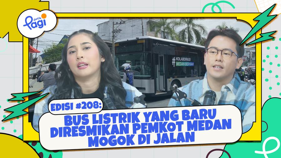 Bus Listrik yang Baru diresmikan Pemkot Medan Mogok di Jalan