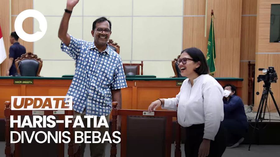 Haris Azhar dan Fatia Maulidiyanti Divonis Bebas di Kasus Lord Luhut