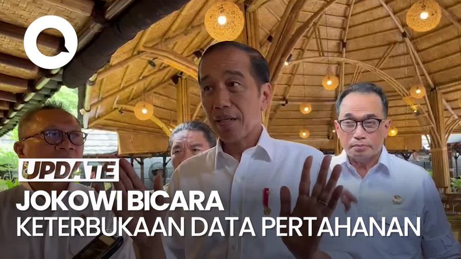 Jokowi Sebut Data pertahanan Tak Bisa Semua Dibuka Kayak Toko Kelontong