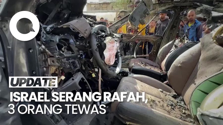 Serangan Israel Tewaskan 3 Warga Palestina di Rafah