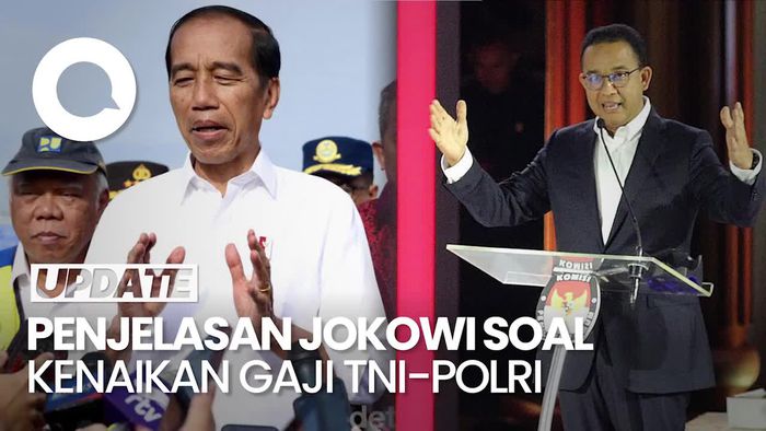 Respons Jokowi soal Anies Ungkit Gaji TNI-Polri Naik 9 Kali di Era SBY