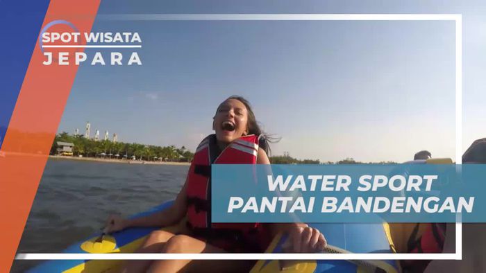 Donut, Olahraga Air Seru dan Memacu Adrenalin di Pantai Bandengan Jepara
