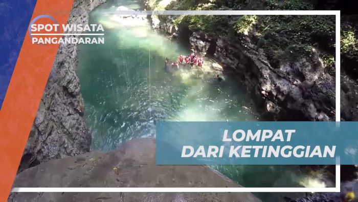 Melawan Rasa Takut Dengan Melompat Seru Dari Ketinggian 7 Meter, Pangandaran