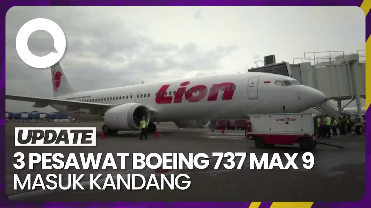 Tiga Pesawat Boeing 737 MAX 9 Lion Air Dikandangkan Sementara