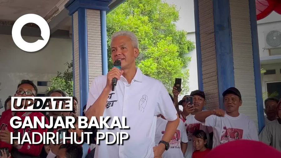 Ganjar Akan Hadiri HUT ke-51 PDIP Besok