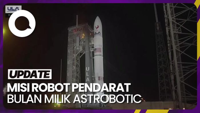Robot Pendarat Bulan Peregrine Sukses Meluncur dengan Roket Vulcan