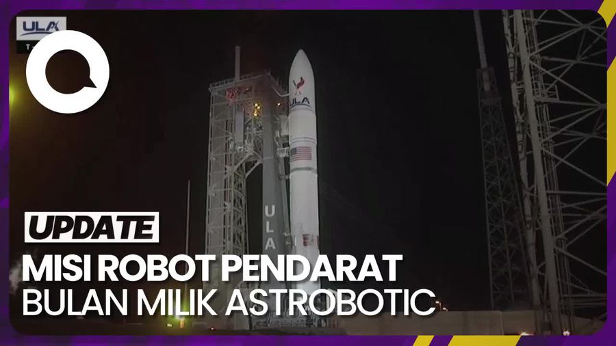 Robot Pendarat Bulan Peregrine Sukses Meluncur dengan Roket Vulcan