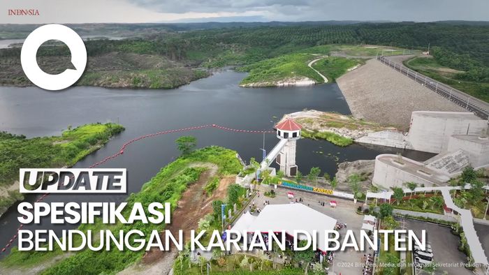 Penampakan Bendungan Karian Senilai Rp 2,2 T yang Diresmikan Jokowi