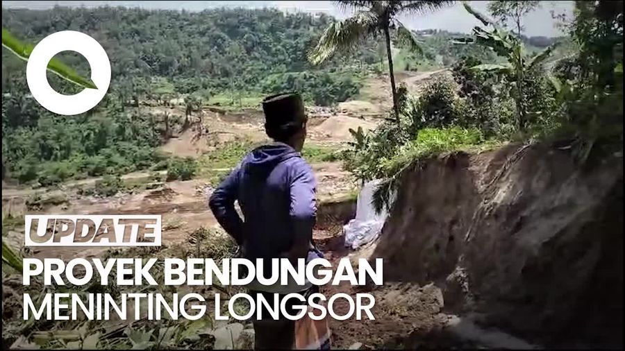 Proyek Bendungan Meninting NTB Longsor, Akses Jalan Dua Desa Terputus