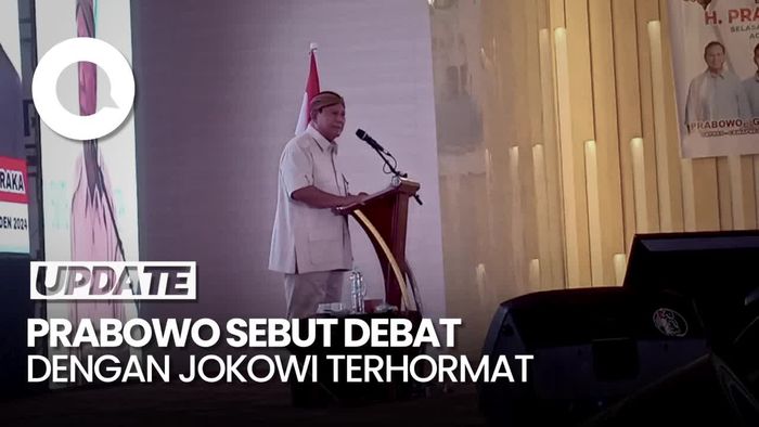 Prabowo Singgung Debat Pilpres dengan Jokowi: Debatnya Terhormat!