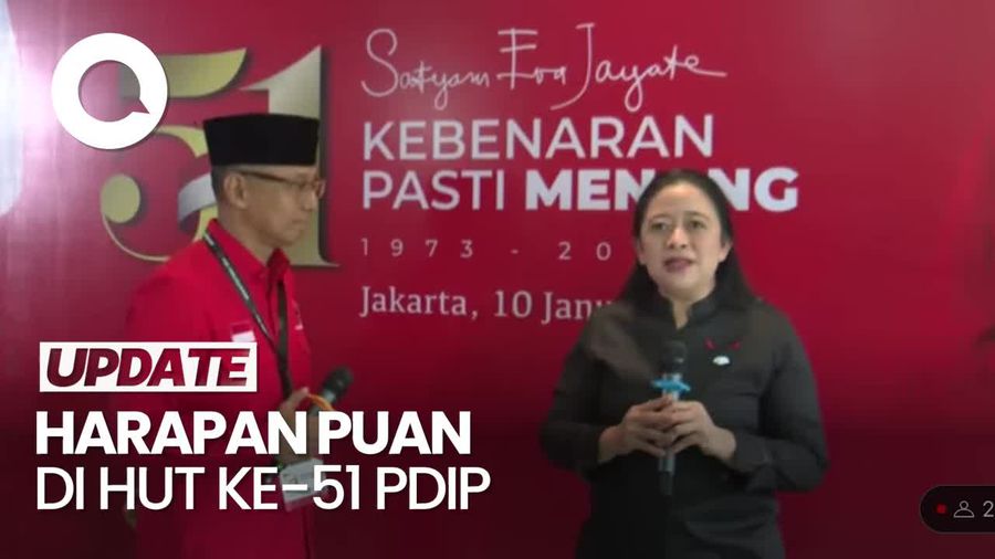 Puan Maharani di HUT PDIP: Semoga Membawa Kedamaian