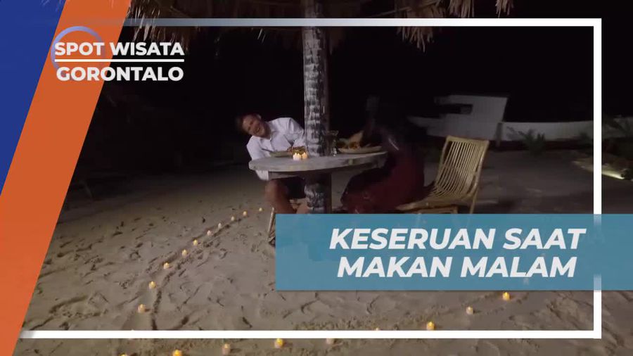 Bernyanyi Bersama Menikmati Romantisme Suasana Malam di Pulo Cinta Gorontalo 