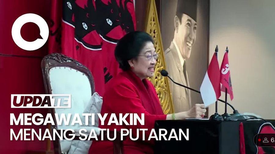 Megawati di HUT PDIP: Kita Akan Menang Satu Putaran!