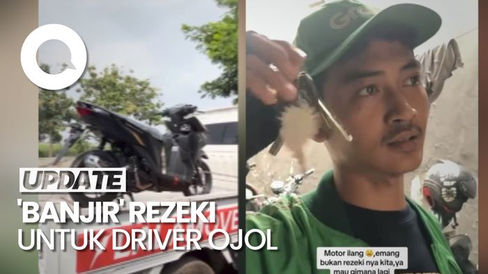 Driver Ojol di Karawang Banjir Rezeki Seusai Viral Kemalingan Motor