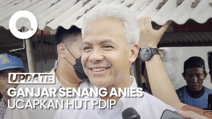 Ganjar Senang Anies Ucapkan HUT PDIP: Terima Kasih