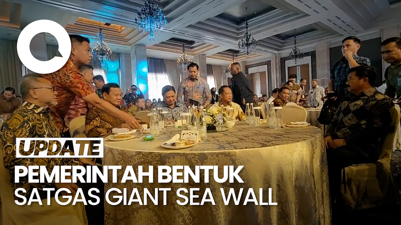 Prabowo Ungkap Pemerintah Sepakat Bentuk Satgas Percepat Giant Sea Wall