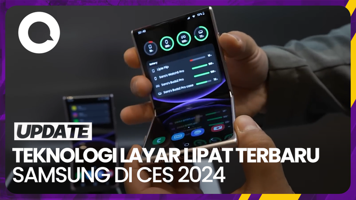 Samsung Suguhkan HP Lipat Dua Arah di CES 2024