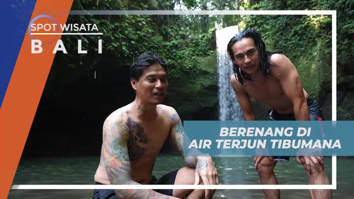 Merasakan Kesegaran Air Terjun Tibumana Bangli Bali Dengan Berenang Seru