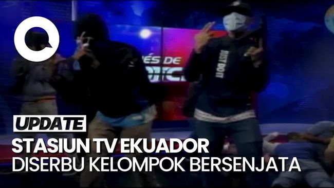 Mencekam Detik Detik Stasiun Tv Di Ekuador Diserbu Kelompok Bersenjata