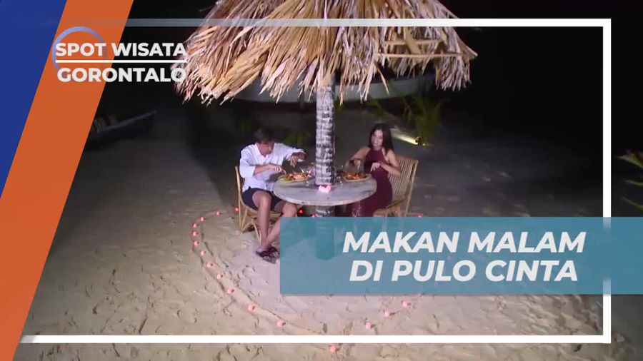 Makan Malam Istimewa Ditemani Suara Deburan Ombak di Pulo Cinta Gorontalo 