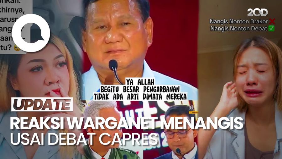 Ramai, Reaksi Menangis di Medsos Pasca Debat Capres