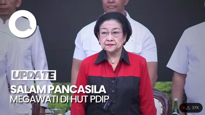 Megawati Ajarkan Salam Pancasila 3 Kali: Saya Nggak Mau 1 dan 2