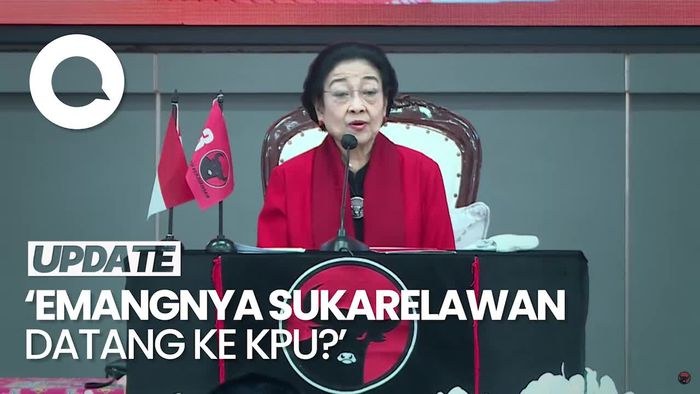 Mega Bicara Anggapan Presiden Dimenangkan Relawan: Emangnya Datang ke KPU?