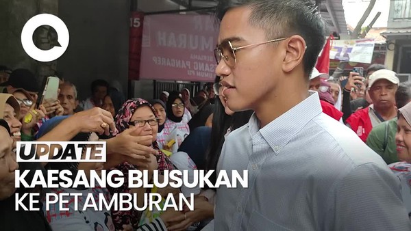 Blusukan ke Petamburan, Kaesang Disambut Riuh Emak-emak