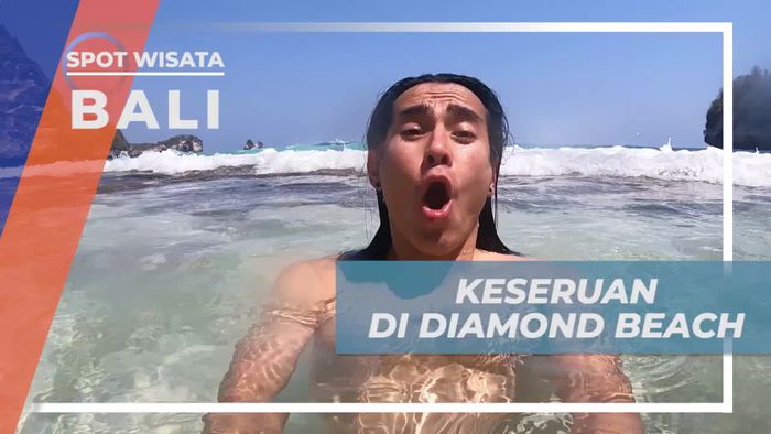 Diamond Beach Bali, Bermain Air Merasakan Deburan Ombak