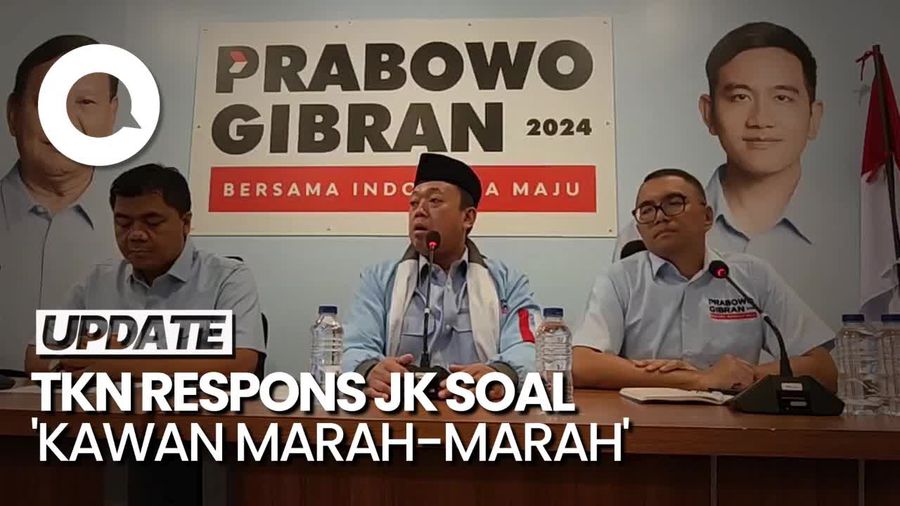 TKN Respons JK soal Kawan Marah-marah: Tak Ada Emosi dari Prabowo
