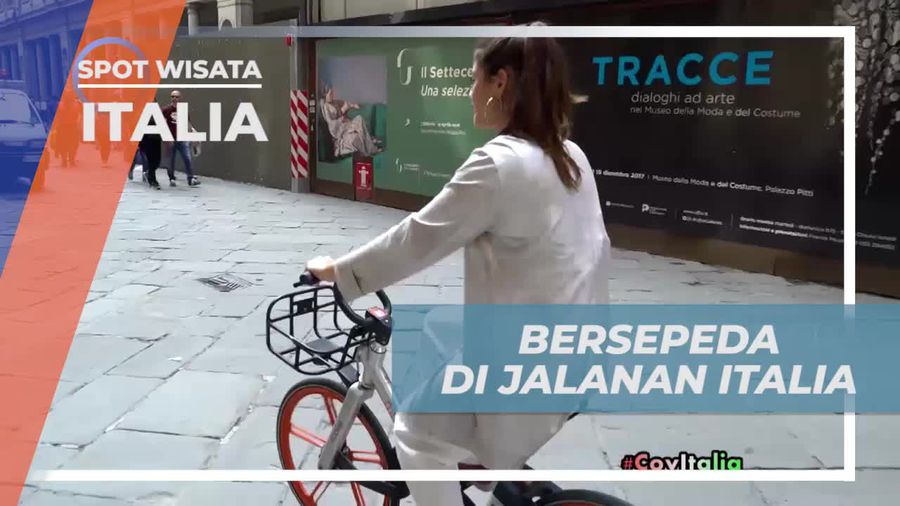 Bersepeda Menikmati Suasana Kota di Jalanan Italia