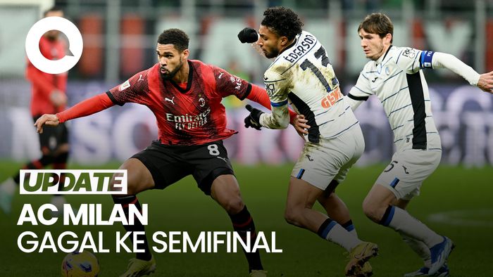 Keok Lawan Atalanta, AC Milan Tersingkir dari Coppa Italia
