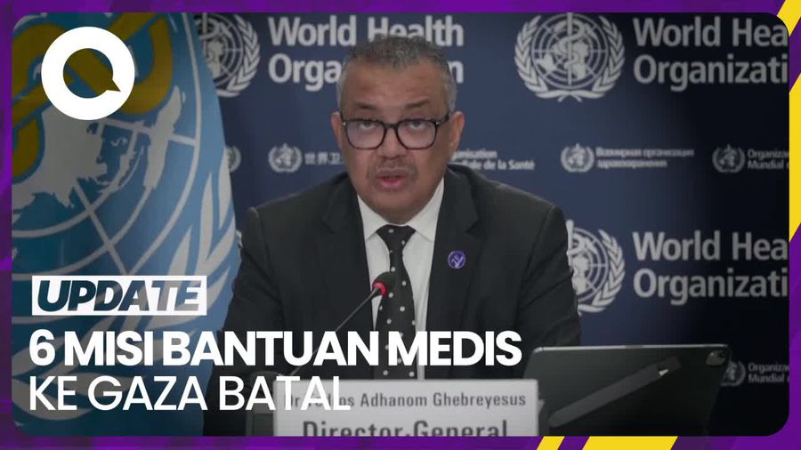 Alasan WHO Batalkan Rencana Misi Bantuan Medis ke Gaza