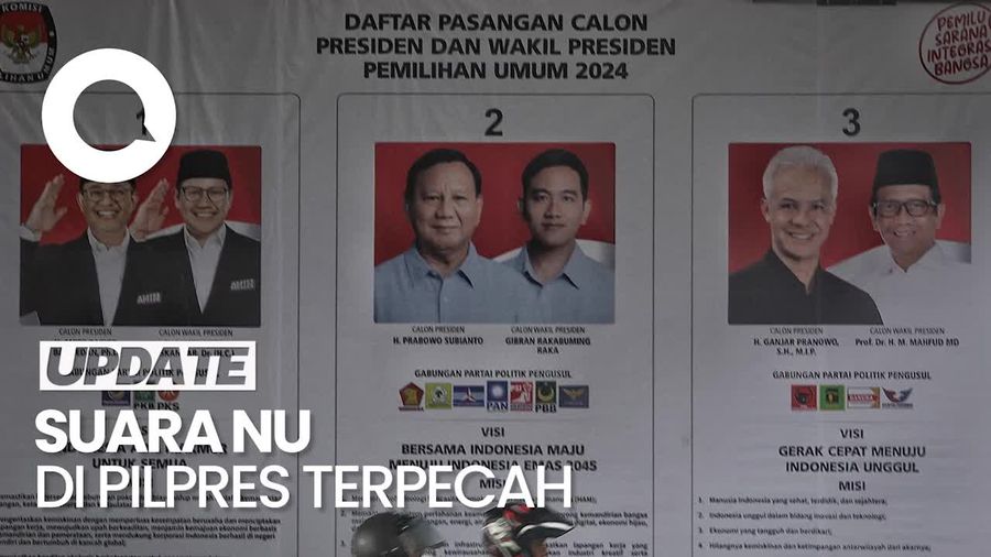 Kala Suara Nahdlatul Ulama Terbelah Tiga di Pilpres 2024