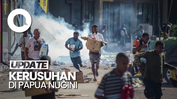 Kerusuhan di Papua Nugini, Massa Jarah Pertokoan di Pusat Kota