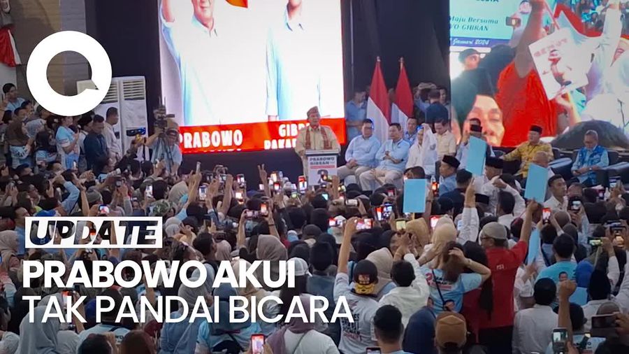  Prabowo Akui Kurang Pandai Bicara: Saya Bekas Prajurit