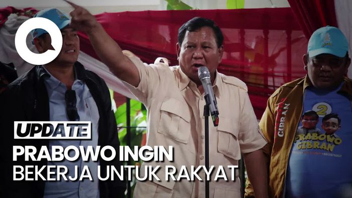 Prabowo: Sebelum Dipanggil Yang Maha Kuasa, Saya Ingin Bekerja untuk Rakyat