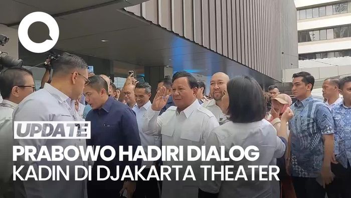Prabowo Ditemani Didit Hediprasetyo-Rosan Roeslani Hadiri Dialog Kadin
