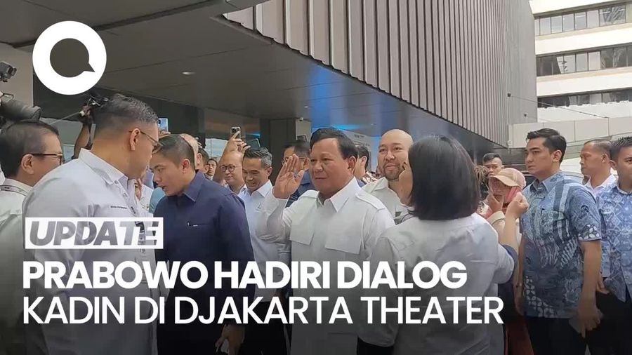 Prabowo Ditemani Didit Hediprasetyo-Rosan Roeslani Hadiri Dialog Kadin