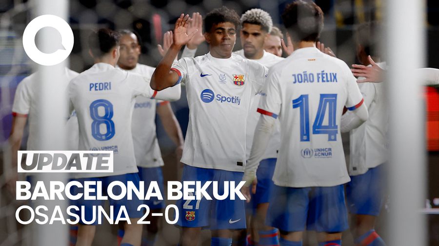 Bekuk Osasuna, Barcelona Tantang Real Madrid di Final Piala Super Spanyol