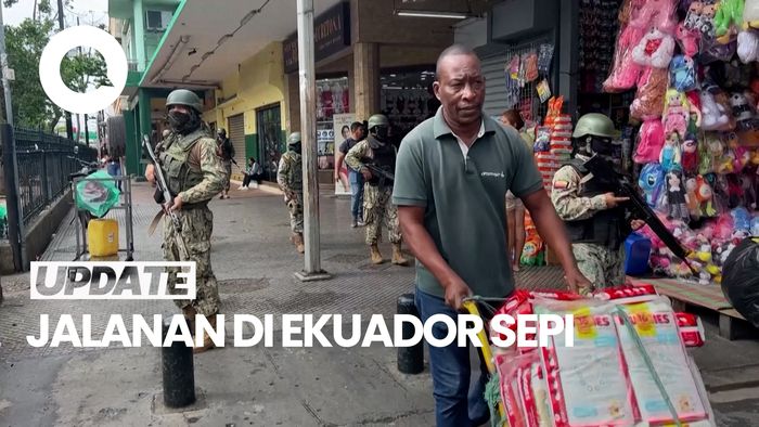 Penampakan Jalan di Ekuador Sepi Seusai Serangan dari Geng Narkoba 