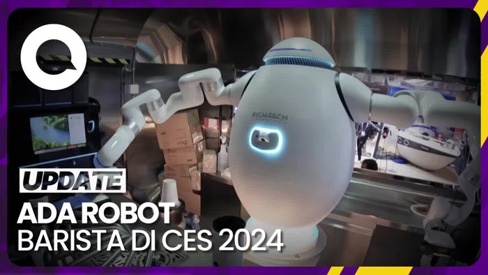 Melihat Aksi Robot Barista ADAM di CES 2024
