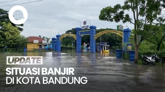 Banjir di Bandung, Kantor Pengujian Kendaraan Dishub Bandung Terendam