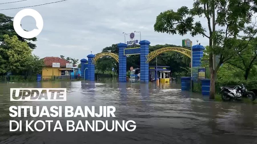 Banjir di Bandung, Kantor Pengujian Kendaraan Dishub Bandung Terendam