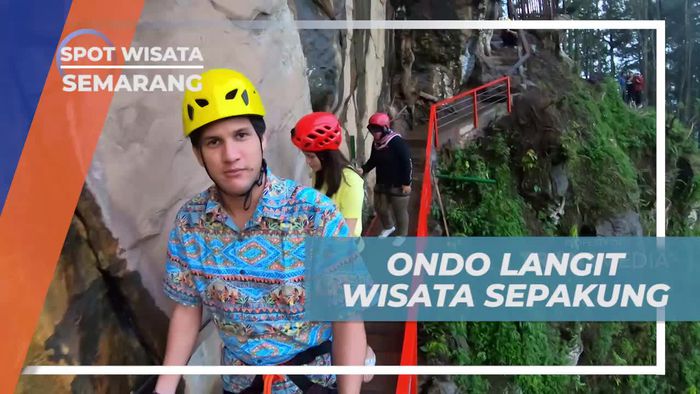 Ondo Langit Sepakung, Jembatan Menantang yang Menempel di Tebing, Semarang