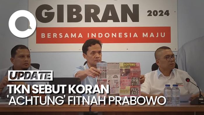 TKN Beberkan Temuan Koran Achtung Isinya Sudutkan Prabowo